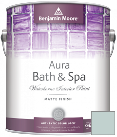 Краска Benjamin Moore Aura Bath & Spa Interior Paint Matte Finish (532) цвет 687 Annapolis Green