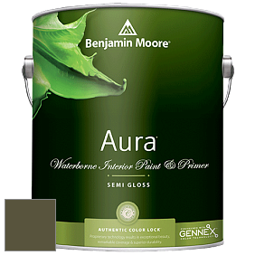 Benjamin Moore Aura 528 Waterborne Interior Semi-gloss Finish краска цвет NCS S 7020-G70Y 