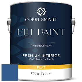 COLOR SMART CS 745 ELIT PAINT глубокоматовая моющаяся краска цвет 2065-20 Dark Royal Blue