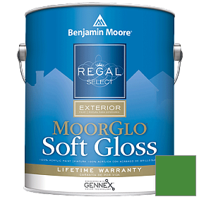 Краска Regal Select Exterior Paint-Moor GloSoft Gloss Finish (W096) цвет 2033-10 Yellow Green