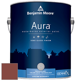 Benjamin Moore Aura 632 Waterborne Exterior Semi-Gloss Finish краска цвет 2091-20 Rustic Brick