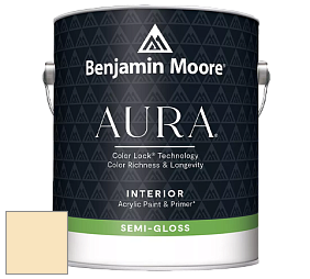 Benjamin Moore Aura 528 Waterborne Interior Semi-gloss Finish краска цвет 2155-60 Cream Yellow