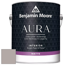 Benjamin Moore Aura 522 Interior Paint - Matte краска цвет 2109-50 Elephant Gray