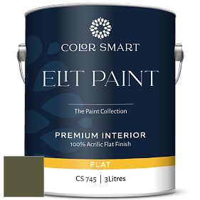 COLOR SMART CS 745 ELIT PAINT глубокоматовая моющаяся краска цвет NCS S 6530-G50Y 