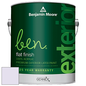Benjamin Moore Ben 541 Waterborne Exterior Flat Finish краска цвет 2071-70 Misty Lilac
