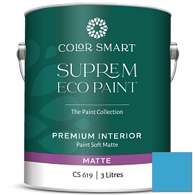 Краска COLOR SMART CS 619 SUPREM ECO PAINT матовая краска цвет 790 Bayberry Blue