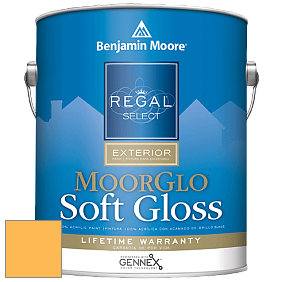 Benjamin Moore W096 Regal Select Exterior Paint-Moor GloSoft Gloss Finish краска цвет 314 Imperial Yellow