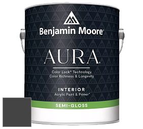 Benjamin Moore Aura 528 Waterborne Interior Semi-gloss Finish краска цвет 2133-10 Onyx