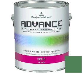 Краска Benjamin Moore 792. Advance Interior Paint-Satin эмаль цвет 2035-30 Nile Green