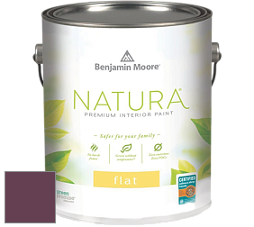 Benjamin Moore 512 Natura Interior Flat Finish матовая краска цвет 2075-10 Dark Burgundy