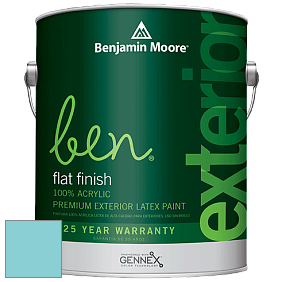 Benjamin Moore Ben 541 Waterborne Exterior Flat Finish краска цвет 2056-50 Baby Boy Blue