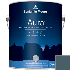 Краска Benjamin Moore Aura 632 Waterborne Exterior Semi-Gloss Finish краска цвет 1651 New Providence Navy