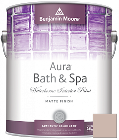 Краска Benjamin Moore Aura Bath & Spa Interior Paint Matte Finish (532) цвет 1011 Meadow Pink
