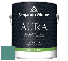 Benjamin Moore Aura 528 Waterborne Interior Semi-gloss Finish краска цвет NCS S 4030-B70G 
