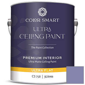 Краска COLOR SMART CS 758 ULTRA CEILING PAINT ультраматовая краска цвет 1406 Purple Heart