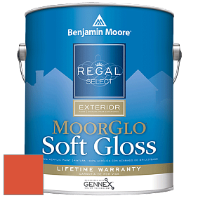 Benjamin Moore W096 Regal Select Exterior Paint-Moor GloSoft Gloss Finish краска цвет 2014-10 Festive Orange