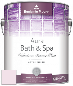Benjamin Moore Aura 532 Bath & Spa Waterborne Interior Paint Matte Finish краска цвет 2078-70 Pink Peony