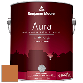 Benjamin Moore Aura 631 Waterborne Exterior Satin Finish краска цвет 2157-10 Golden Dunes