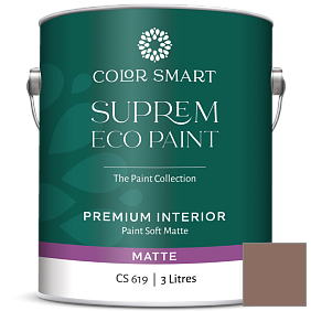 Краска COLOR SMART CS 619 SUPREM ECO PAINT матовая краска цвет 1014 Chocolate Pudding
