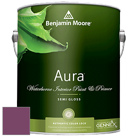 Benjamin Moore Aura 528 Waterborne Interior Semi-gloss Finish краска цвет 2075-20 Mulberry