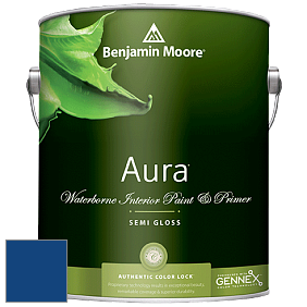 Benjamin Moore Aura 528 Waterborne Interior Semi-gloss Finish краска цвет RAL 5010 