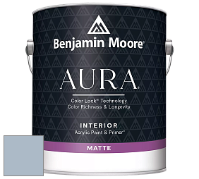 Benjamin Moore Aura 522 Interior Paint - Matte краска цвет 2128-50 November Skies