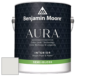 Benjamin Moore Aura 528 Waterborne Interior Semi-gloss Finish краска цвет NCS S 1001-Y 