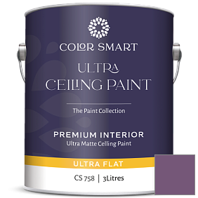 Краска COLOR SMART CS 758 ULTRA CEILING PAINT ультраматовая краска цвет 2073-30 Passion Plum
