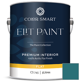 Краска COLOR SMART CS 745 ELIT PAINT глубокоматовая моющаяся краска цвет 756 Varsity Blues