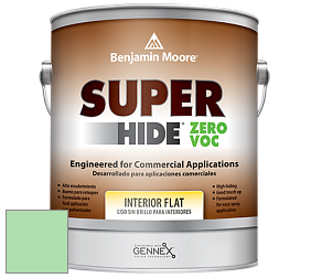 Benjamin Moore 355 Super Hide Zero Voc Interior Flat краска цвет 2033-50 Bud Green