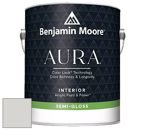 Benjamin Moore Aura 528 Waterborne Interior Semi-gloss Finish краска цвет 1471 Shoreline