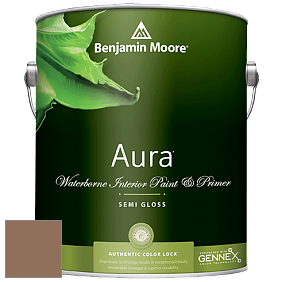 Benjamin Moore Aura 528 Waterborne Interior Semi-gloss Finish краска цвет 1085 Vero Beach Tan