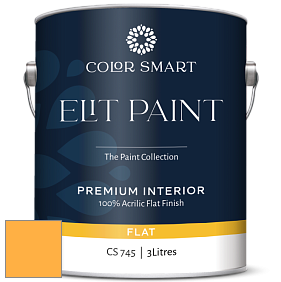 COLOR SMART CS 745 ELIT PAINT глубокоматовая моющаяся краска цвет NCS S 0570-Y20R 