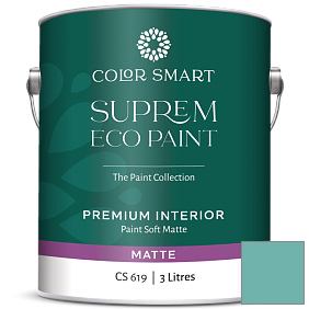 Краска COLOR SMART CS 619 SUPREM ECO PAINT матовая краска цвет 670 Gulf Stream