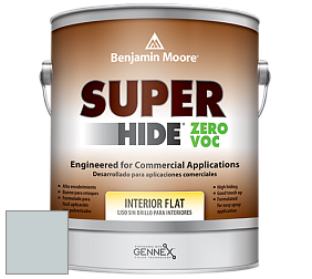 Benjamin Moore 355 Super Hide Zero Voc Interior Flat краска цвет 2131-60 Silver Gray
