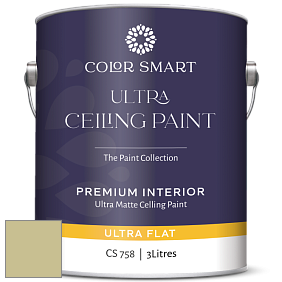 COLOR SMART CS 758 ULTRA CEILING PAINT ультраматовая краска цвет NCS S 2020-G80Y 