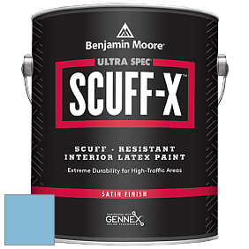 Benjamin Moore 486 Ultra Spec SCUFF-X Interior Satin Finish краска цвет 2061-50 Tidal Wave