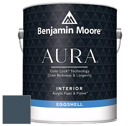 Benjamin Moore Aura 524 Waterborne Interior Eggshell Finish краска цвет 2062-20 Gentleman's Gray