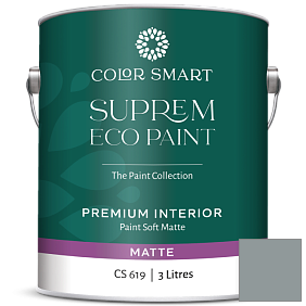 Краска COLOR SMART CS 619 SUPREM ECO PAINT матовая краска цвет 1587 Gibraltar Cliffs