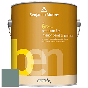 Benjamin Moore Ben W625 Premium Interior Latex Flat краска цвет NCS S 5010-B70G 