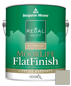 Краска Regal Select Exterior Paint-MoorLife Flat Finish (W105) цвет 1495 October Mist