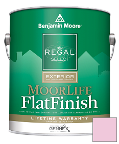 Краска Regal Select Exterior Paint-MoorLife Flat Finish (W105) цвет 2086-60 Sweet Taffy