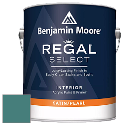 Benjamin Moore 550 Regal Select Waterborne Interior Pearl Finish краска цвет 2049-30 Teal Ocean