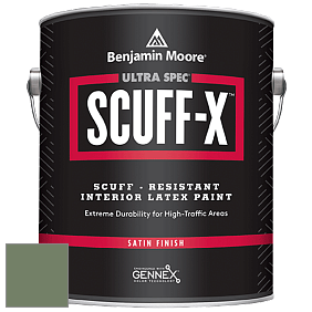 Benjamin Moore 486 Ultra Spec SCUFF-X Interior Satin Finish краска цвет NCS S 5020-G30Y 
