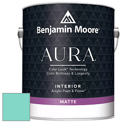 Benjamin Moore Aura 522 Interior Paint - Matte краска цвет 655 Coastal Paradise