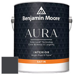 Benjamin Moore Aura 526 Waterborne Interior Satin Finish покрытие цвет 2129-10 Midnight Dream