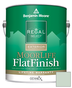Краска Regal Select Exterior Paint-MoorLife Flat Finish (W105) цвет 625 Feather Green
