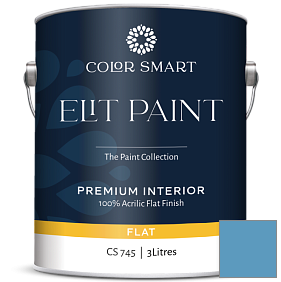 Краска COLOR SMART CS 745 ELIT PAINT глубокоматовая моющаяся краска цвет 2063-40 Sailor's Sea Blue