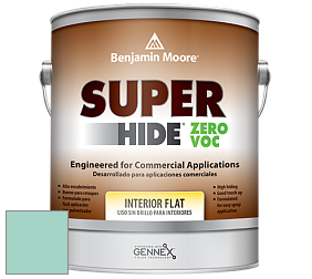 Benjamin Moore 355 Super Hide Zero Voc Interior Flat краска цвет 2041-50 Sea Mist Green