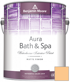 Краска Benjamin Moore Aura Bath & Spa Interior Paint Matte Finish (532) цвет 144 Honey Burst